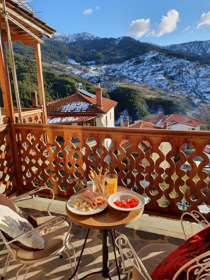 La Petri Studios With Fireplace & View Metsovo Ngoại thất bức ảnh